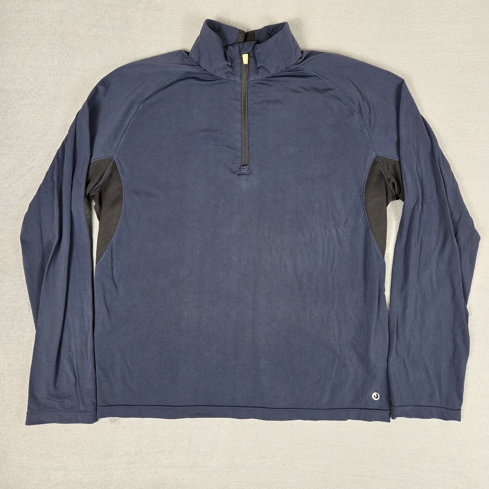 Psycho Bunny Pullover Mens Medium 1/4 Zip Blue Long Sleeve Athletic‎ Golf
